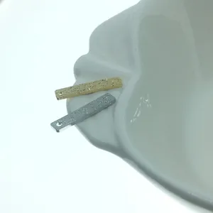 Pendentifs étoile brossés en plaqué or et argent pour la création de bijoux DIY
