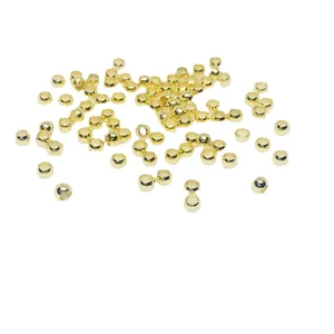 Bulk 14k gold filled crimp beads for DIY jewelry making necklaces and bracelets