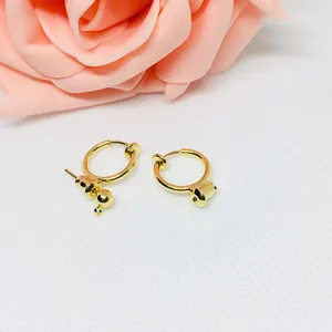 DIY Copper Spring Earring Clip Converter For Non-Pierced Ears Real Gold Plated Round Hoop Earring Findings For Women Jewelry Making