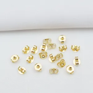 Cierres de mariposa para pendientes de oro de 14k para hacer joyas artesanales DIY