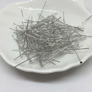 Spilli a testa piatta placcati in oro 14k per creazione di gioielli fai-da-te in ciotola