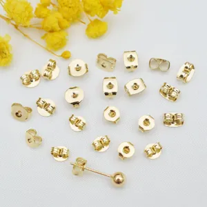 Cierres de Pendientes de Mariposa en Cobre Lleno de Oro DIY Accesorios para Creación de Joyas para Mujer