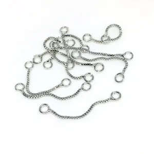 14K gold plated 0.8mm box chain earrings accessories for DIY handmade jewelry crafts