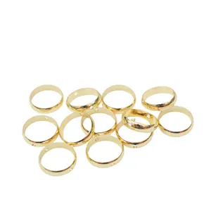 Perles intercalaires en or 14 carats pour création de bijoux DIY et de bracelets faits main
