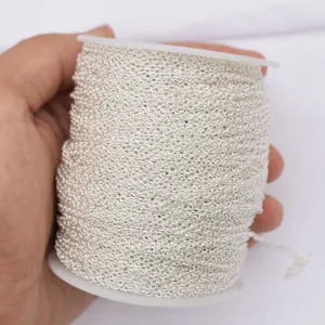 14K gold-plated silver cable chain spool for DIY jewelry making necklaces and bracelets