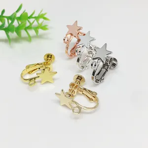 DIY Stern Ohrclip Konverter Verstellbare Kupfer Schraubverschluss Ohne Durchstich Ohrring Zubehör Für Damen