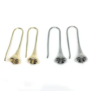 Ganci per Orecchini in Rame Placcati Oro 14K Ipoallergenici Accessori per Creazione Gioielli DIY per Künstliche Perle Cristalli Gioielli