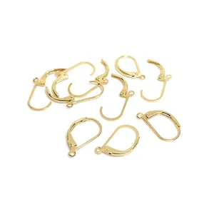 Gepolijste 14k vergulde leverback oorbellen haken voor DIY sieraden maken set 10