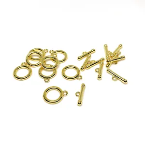 Γυαλισμένα κουμπώματα OT 14K gold filled για χειροποίητα βραχιόλια και κολιέ DIY