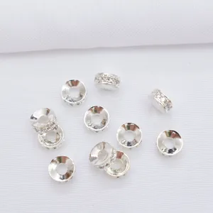 Επίχρυσα διαχωριστικά χάντρες 14k με κρύσταλλα ζιργκόν για χειροποίητα κοσμήματα