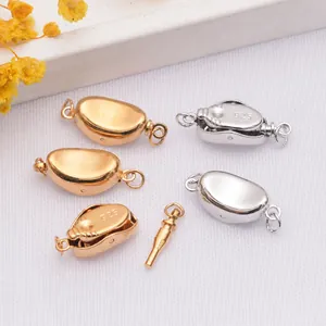 DIY Κατασκευή Κοσμημάτων 24K Επιχρυσωμένο εν Κενώ Χαλκός Σχήμα Ράβδου Κούμπωμα Εισαγωγής Σύνδεσμος Για Κολιέ Βραχιόλι Χειροποίητο