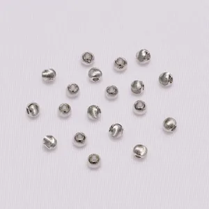 Textured silver 18K gold plated spiral beads for DIY jewelry making and bracelet crafting