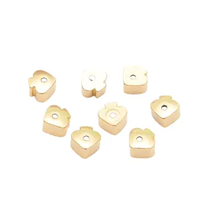 Fermoirs de boucles d'oreilles en laiton doré 18K en forme de pique pour bijoux