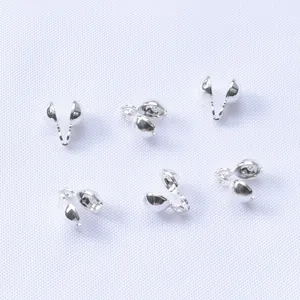 Polished silver 18K gold plated bead tips knot covers for jewelry making findings