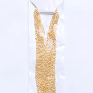 Detailed view of a 1.5mm 18K gold-plated O-chain in retail packaging with hanging tag