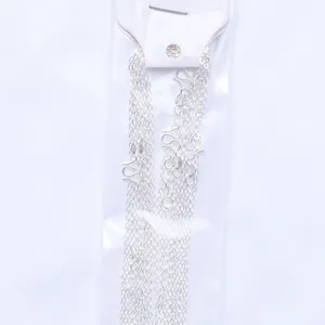 Detailed view of 1.5mm silver S925 chain with M-clasp and authentic material hallmark
