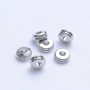 6 pezzi di distanziatori in oro 14k argentato per bracciali e collane di gioielli fai da te