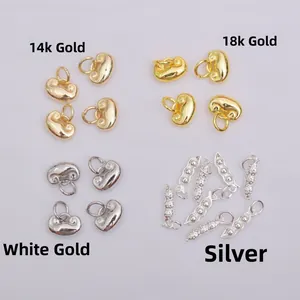 Επιχρυσωμένα μενταγιόν 14k με τριφύλλι και κουνέλι σε τέσσερα χρώματα για DIY κοσμήματα