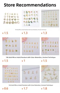 Selectie van 14K goud gevulde lotus en zodiac bedeltjes voor DIY sieraden maken