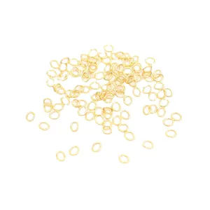Οβάλ ανοιχτοί κρίκοι 14k gold filled για DIY κατασκευή κοσμημάτων και συνδέσμους κολιέ