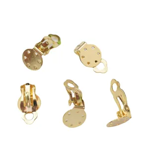 5-teiliges Set 14k goldgefüllte Frosch-Ohrclips für DIY-Schmuckherstellung mit Politur