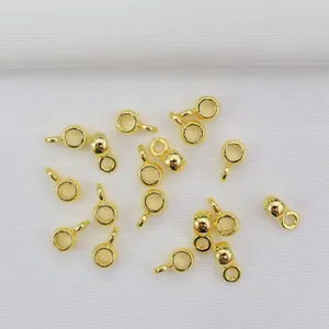 Polierte 14k Gold-gefüllte Zwischenperlen und Anhänger-Verschlüsse für DIY-Schmuck