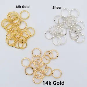 Anneaux de jonction torsadés pour création de bijoux DIY en finitions or et argent