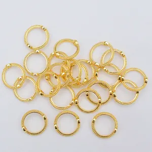 Perles intercalaires 14K gold filled avec motif torsadé pour création bijoux DIY