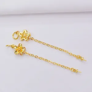 18k vergulde lange ketting hangers met bloem en ster voor DIY sieraden maken