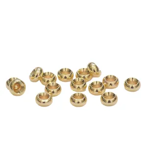 Perles d'espacement polies en or 14k pour la création de bijoux et accessoires DIY