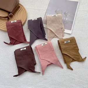 Handmade pure linen skinny scarves in various colors for women with elegant minimalist design