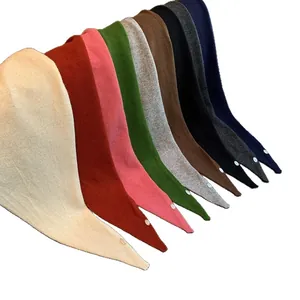 Einfarbiger Strickschal aus 100% Wolle Dreieckstuch in vielen eleganten Farben