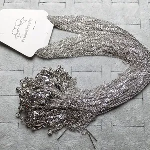 Collier Chaîne Minimaliste Plaqué Argent 925 Avec Fermoir Homard Accessoire Fabrication Bijoux DIY Pour Femmes Filles Chaîne à Maillons Fins Délicats