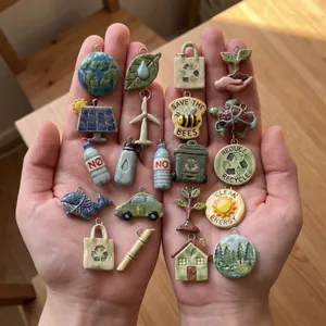 Vintage Roestvrij Staal Milieuvriendelijke Hanger Ketting 18K Verguld Aarde Blad Walvis Boom Bedeltje Sieraden Voor Unisex Dagelijks