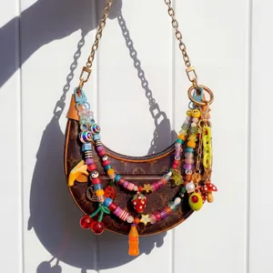 DIY Koper 18K Verguld Bedels Hangers Fruit Paddenstoel Hart Sleutelhanger Voor Tas Accessoires Mode Sieraden Voor Vrouwen