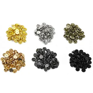 Chiusure a farfalla per spille in sei colori metallici per accessori fai-da-te