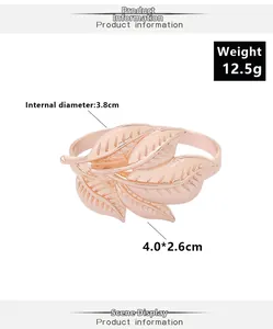Gedetailleerde afmetingen van de roségouden servetring met een binnendiameter van 3,8 cm