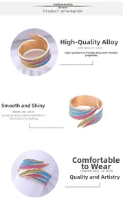 Detailed close-up of rainbow napkin ring with colorful glitter finish and metal texture