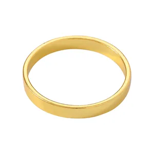 Polished gold alloy semi-circular napkin ring for luxury hotel tabletop decoration