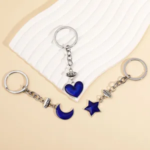 Set di 3 portachiavi Best Friends Forever con ciondoli a cuore luna e stella