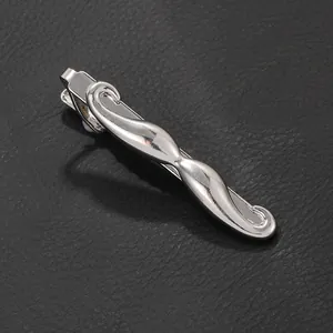 Pince à Cravate Créative en Métal Forme Moustache pour Homme Alliage Poli Design Barbe Bijoux de Mode Affaires Mariage Fête
