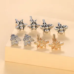 Gemelli da Polso in Lega a Forma di Ape con Strass Stile Francese per Camicia Gioielli in Metallo da Uomo Donna Business
