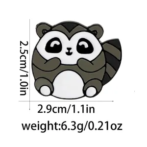 Cute raccoon enamel pin cartoon animal brooch for clothing bags and hats jewelry accessory