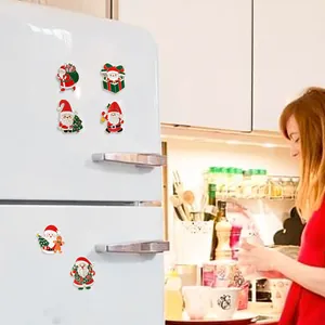 Set di 6 calamite da frigo Babbo Natale per decorazioni natalizie per la casa