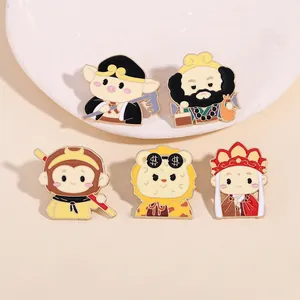 Cartoon Die Reise Nach Westen Emaille Anstecknadel Affenkönig Sun Wukong Legierung Brosche Dekoratives Abzeichen Für Rucksack Kleidung Schmuck
