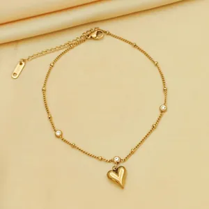 Minimalist Stainless Steel Heart Pendant Necklace Bracelet Stud Earrings For Women Gold Silver Plated Fashion Jewelry