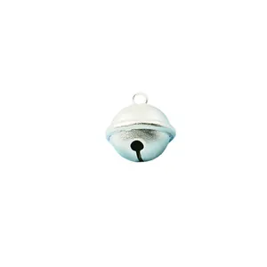 Polierter silberner Metallglocken-Anhänger mit Ring für DIY-Schmuckherstellung