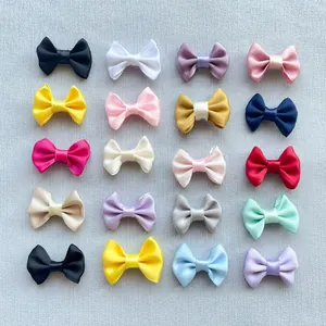Handmade Mini Satin Ribbon Bows For DIY Craft Hair Accessories Clothing Decoration Sweet Style Decorative Accessories