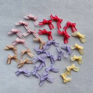Mini Ribbon Bow DIY Accessories Handmade Fabric Bowknots For BJD Doll Clothes Socks Lingerie Pet Decorative Craft Supplies