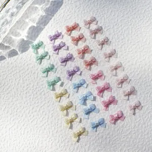 Mini Satin Ribbon Bows Handmade For Doll Clothes BJD Dress Craft Sewing DIY Scrapbooking Decorative Accessories